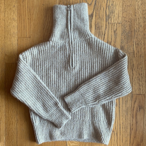 Zara girls beige knit sweater - Picture 4 of 4